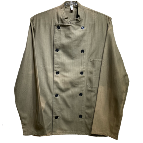 80s NVA Chef Jacket / Herringbone