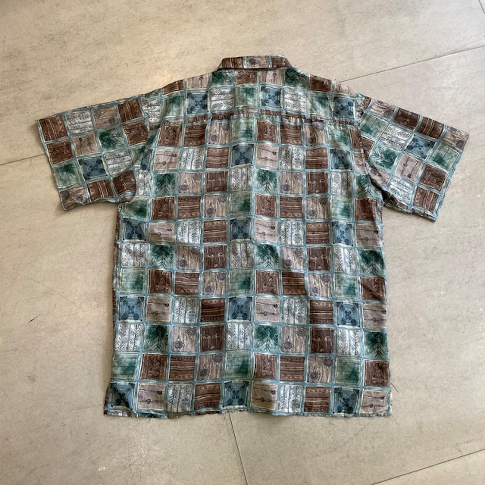 90's STOCK OPTIONS Patterned shirt